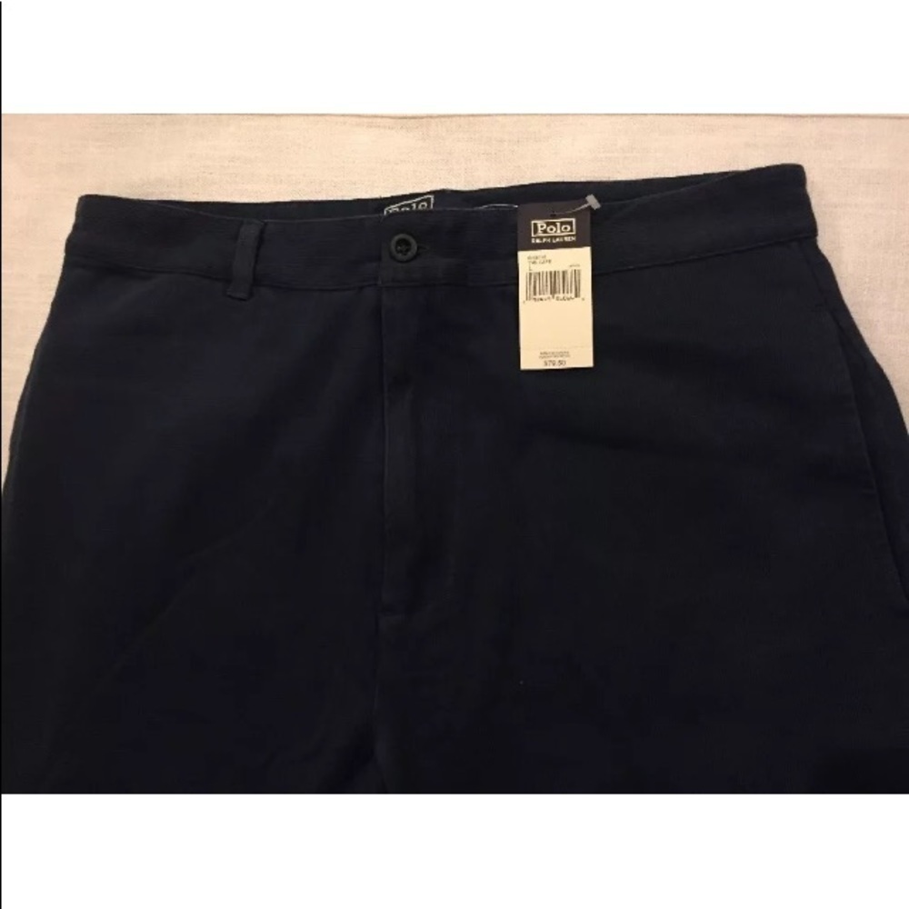 Polo Ralph Lauren Vintage The Cape Mens Flat Front Blue Pants - Picture 5 of 6